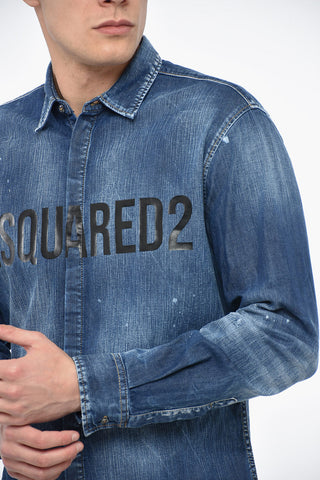 Denim RELAX DAN Shirt with Hidden Placket