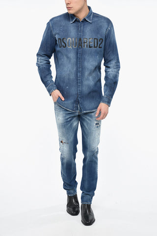 Denim RELAX DAN Shirt with Hidden Placket