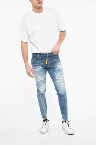 Jeans SEXY TWIST Distressed con Lavaggio Chiaro 16cm