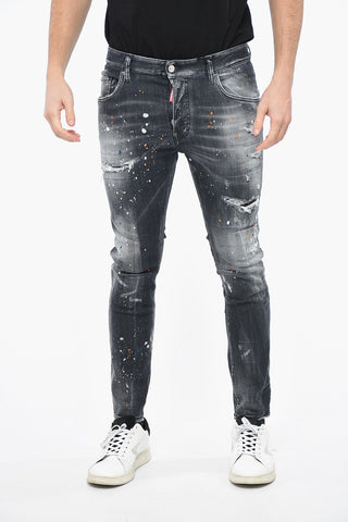 Sketch Effect-printed Super Twinky Fit Denims 14cm