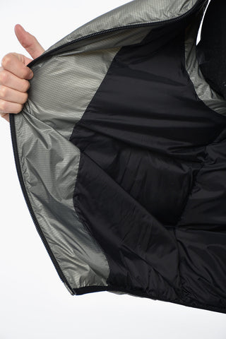Quilted Vest with Logo Print