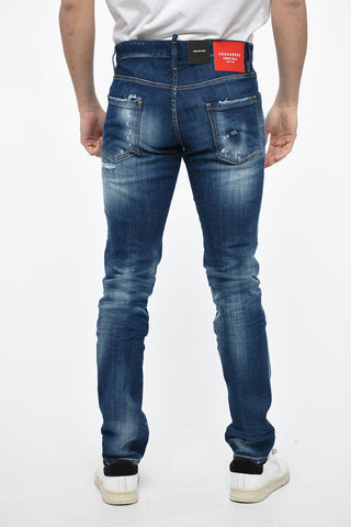 Jeans 5 Tasche Cool Guy Fit in Denim Distressed 17cm
