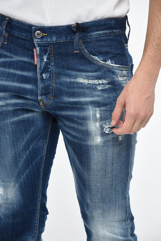 Jeans 5 Tasche Cool Guy Fit in Denim Distressed 17cm