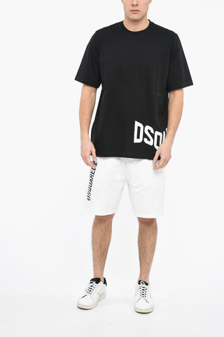 SLOUCH T-shirt with Contrasting Logo Print