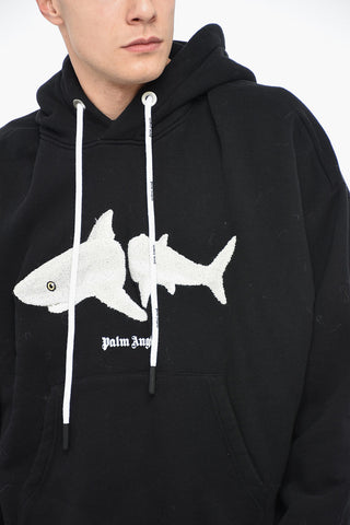 Cotton SHARK Hoodie with Terry Embroidery