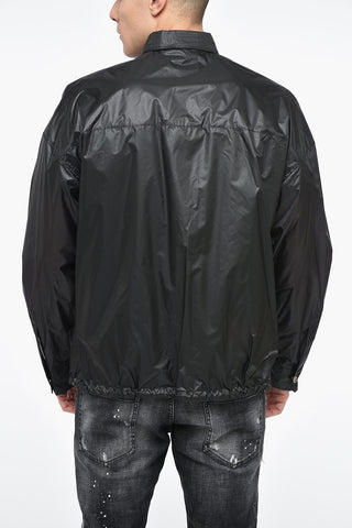 Overshirt in Nylon con Coulisse