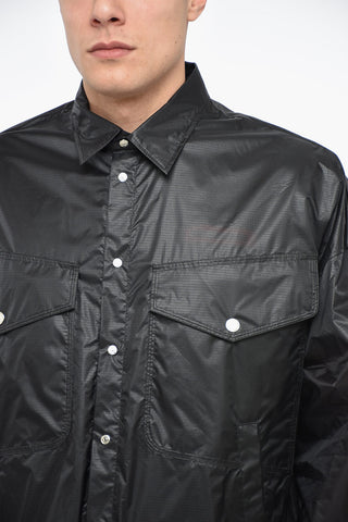 Overshirt in Nylon con Coulisse