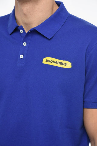 TENNIS Polo Shirt with Paint Effect Logo