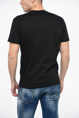 Crewneck COLOR WAVE T-Shirt with Multicolored Lettering