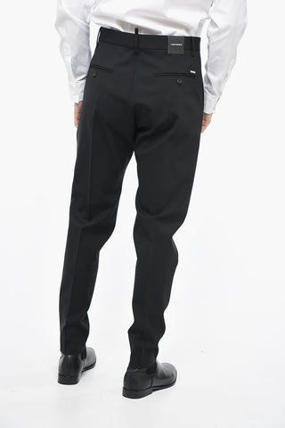 Wool 1 PLEAT AVIATOR Trousers with Front Pleat