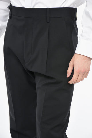 Wool 1 PLEAT AVIATOR Trousers with Front Pleat