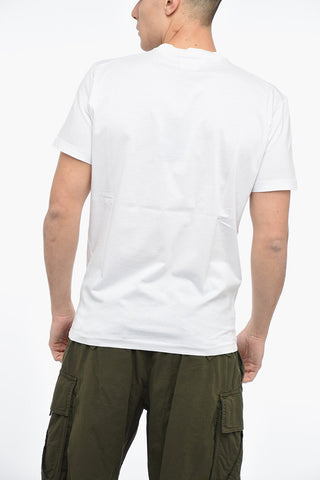 Crewneck COLOR WAVE T-Shirt with Multicolored Lettering