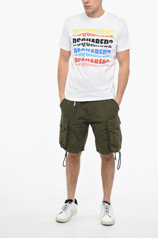 T-Shirt Girocollo COLOR WAVE con Lettering Multicolor