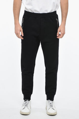 Fleeced Joggers with Embossed Logo