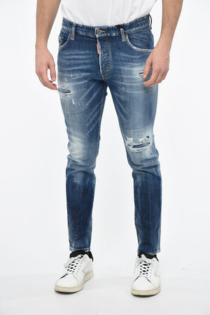 Distressed SKATER Denims with Light Wash 16cm