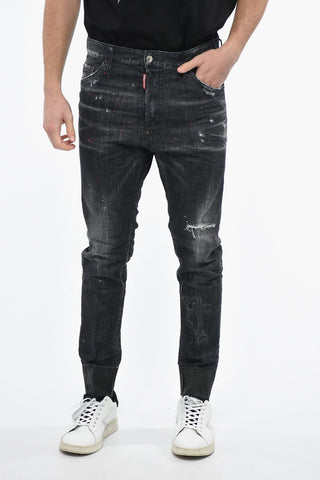Long Crotch Fit Denims with Coated Cotton Cuffs 16cm