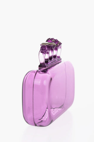 See-Through FOUR RING Hard Clutch Bag