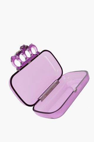 See-Through FOUR RING Hard Clutch Bag