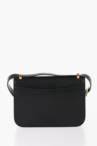 Leather MADRAS Crossbody Bag with Golden Details