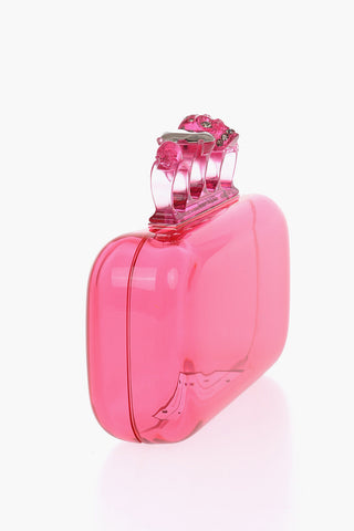 See-Through FOUR RING Hard Clutch Bag