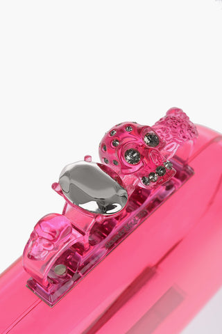 See-Through FOUR RING Hard Clutch Bag