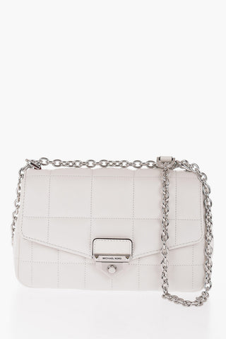 MICHAEL Quilted Leather SOHO Bag with Chain Shoulder Strap
