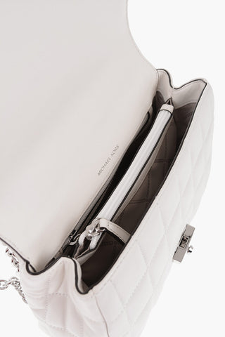 MICHAEL Quilted Leather SOHO Bag with Chain Shoulder Strap