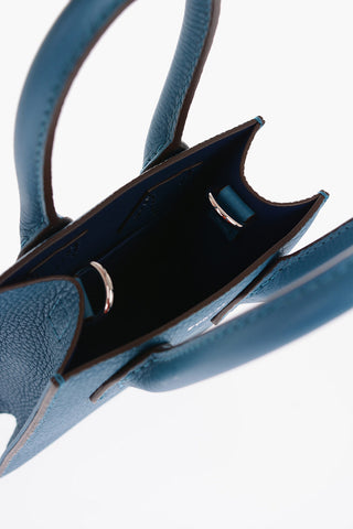 Textured Leather Mini Tote Bag with Remoable Shoulder Strap