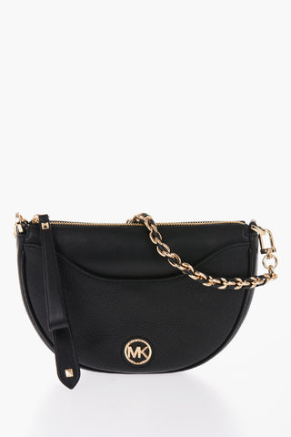 MICHAEL Leather DOVER Crossbody Bag with Golden Details