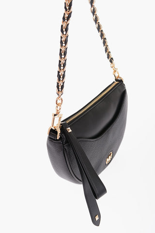 MICHAEL Leather DOVER Crossbody Bag with Golden Details