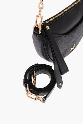 MICHAEL Leather DOVER Crossbody Bag with Golden Details