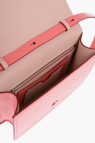 Leather FOUR RING Crossbody Bag with Decorative Ring Handle