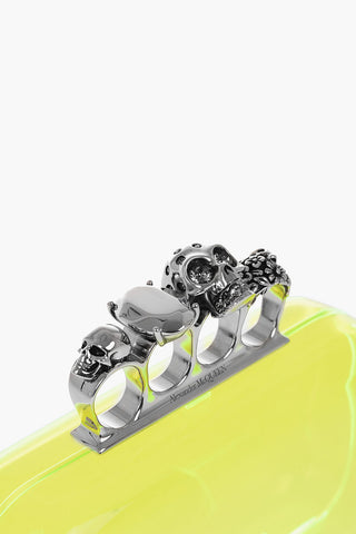 See-Through FOUR RING Hard Clutch Bag