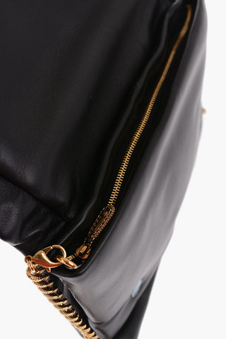 DEVOTION Leather Shoulder Bag with Golden Metal Heart