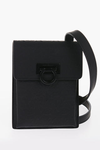 Borsa a Spalla in Pelle con Monogram All-Over