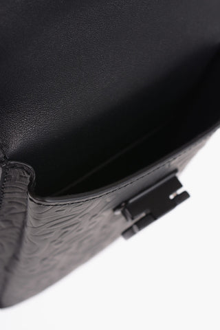 Borsa a Spalla in Pelle con Monogram All-Over