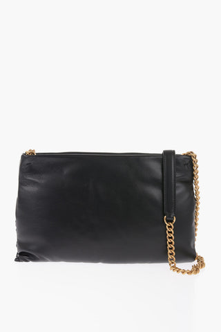 DEVOTION Borsa a Tracolla in Pelle con Cuore in Metallo Dorato