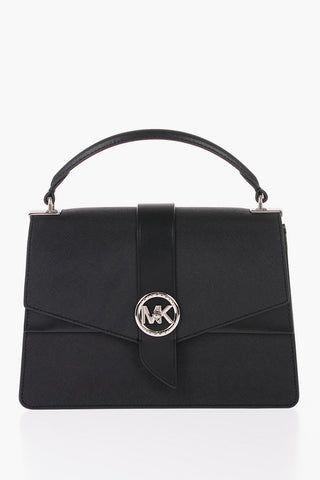 MICHAEL Leather GREENWICH Satchel Bag with Removable Shoulder Strap