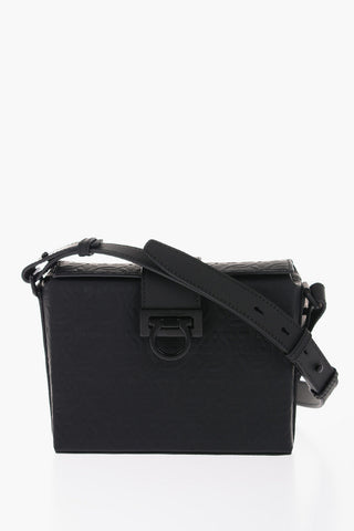 All-Over Monogram Leather Shoulder Bag