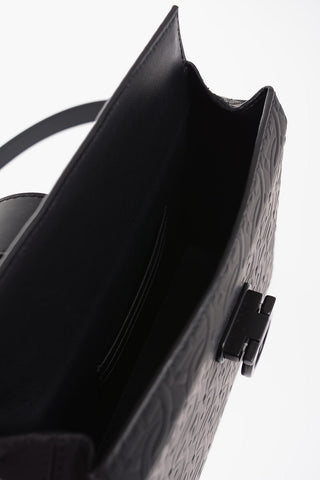 All-Over Monogram Leather Shoulder Bag