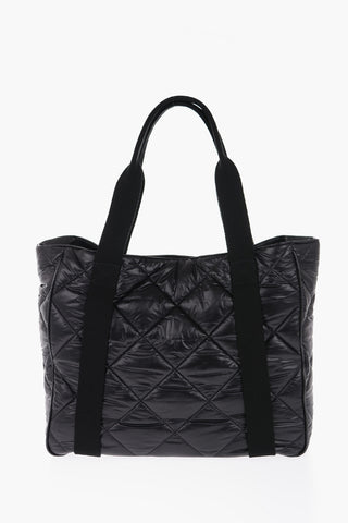 Quilted Nylon BOX LOGO Tote Bag