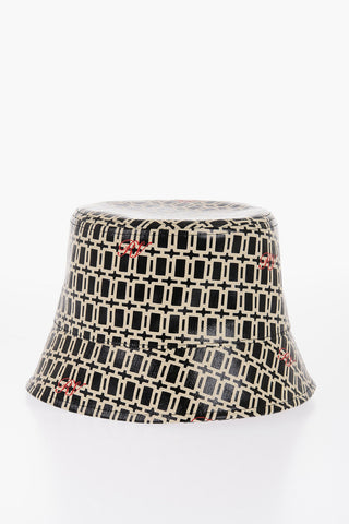 Faux-leather GRAND VIVIER Bucket Hat with Logo Print