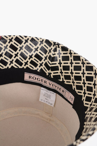 Faux-leather GRAND VIVIER Bucket Hat with Logo Print