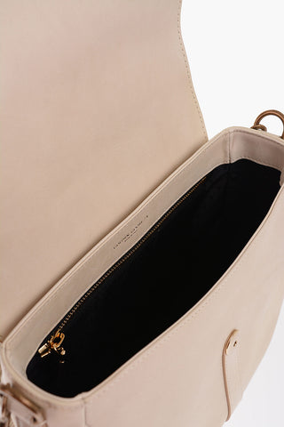 Leather SALLY Messenger Bag with Golden Buckle