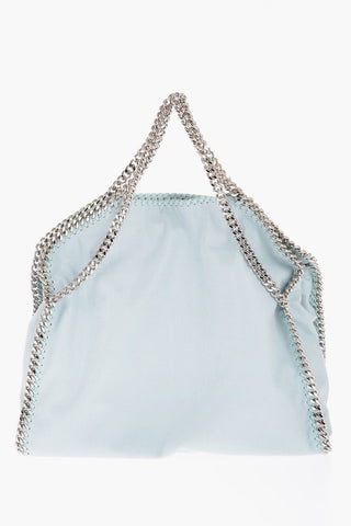 Faux Leather FALABELLA Shoulder Bag with Silver-Tone Chain