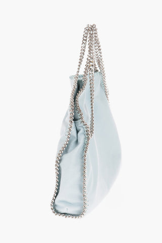 Faux Leather FALABELLA Shoulder Bag with Silver-Tone Chain