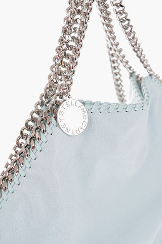 Faux Leather FALABELLA Shoulder Bag with Silver-Tone Chain