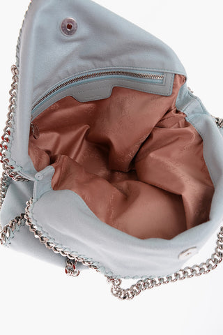 Faux Leather FALABELLA Shoulder Bag with Silver-Tone Chain
