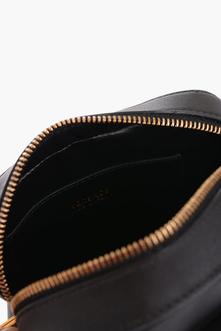 Leather VIRTUS Crossbody Bag with Golden Buckle