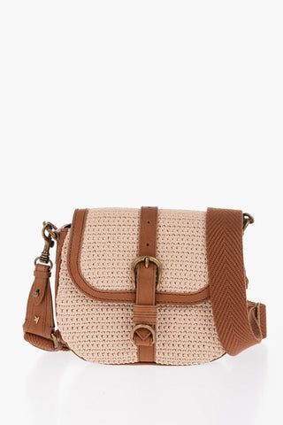 Crochet and Leather FRANCIS Saddle Bag